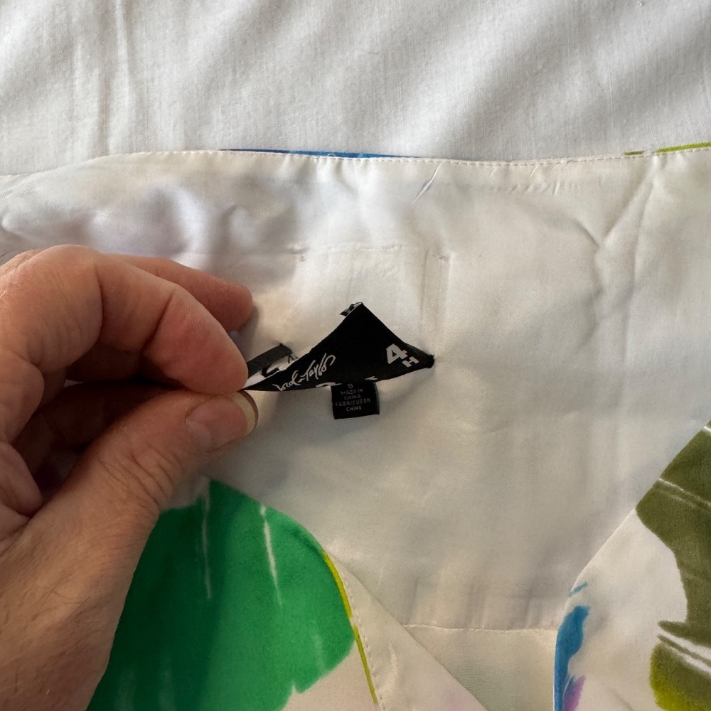 Lord & Taylor 424 Fifth Women's 8 Accordion Pleated Rainbow Skirt Festival Artsy - Picture 7 of 14